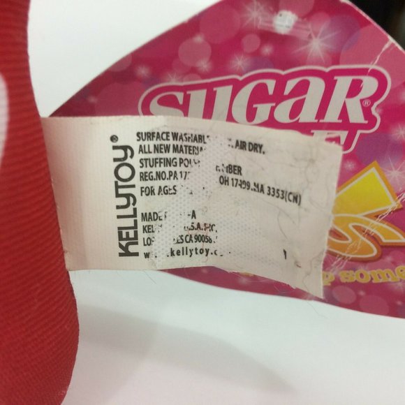 Kellytoy Sugar Loaf Day of the Dead Skeleton Plush Red Halloween Stuffed 12'' - Picture 4 of 12